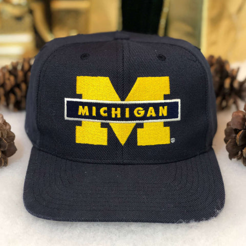 Vintage NCAA Michigan Wolverines Wool Snapback Hat