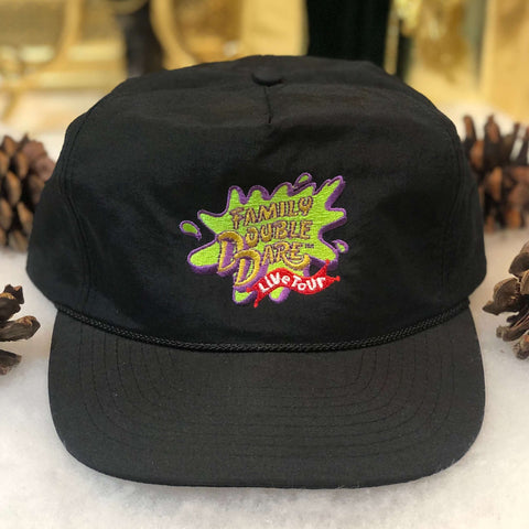 Vintage Deadstock NWOT 1994 Nickelodeon Family Double Dare Live Tour Nylon Snapback Hat