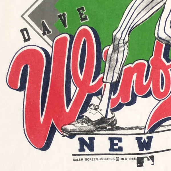 Vintage 1988 MLB New York Yankees Dave Winfield Salem Sportswear Caricature T-Shirt (L)