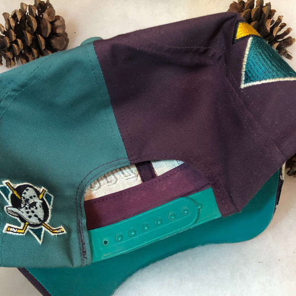 Vintage NHL Anaheim Mighty Ducks Twins Enterprise Twill Snapback Hat
