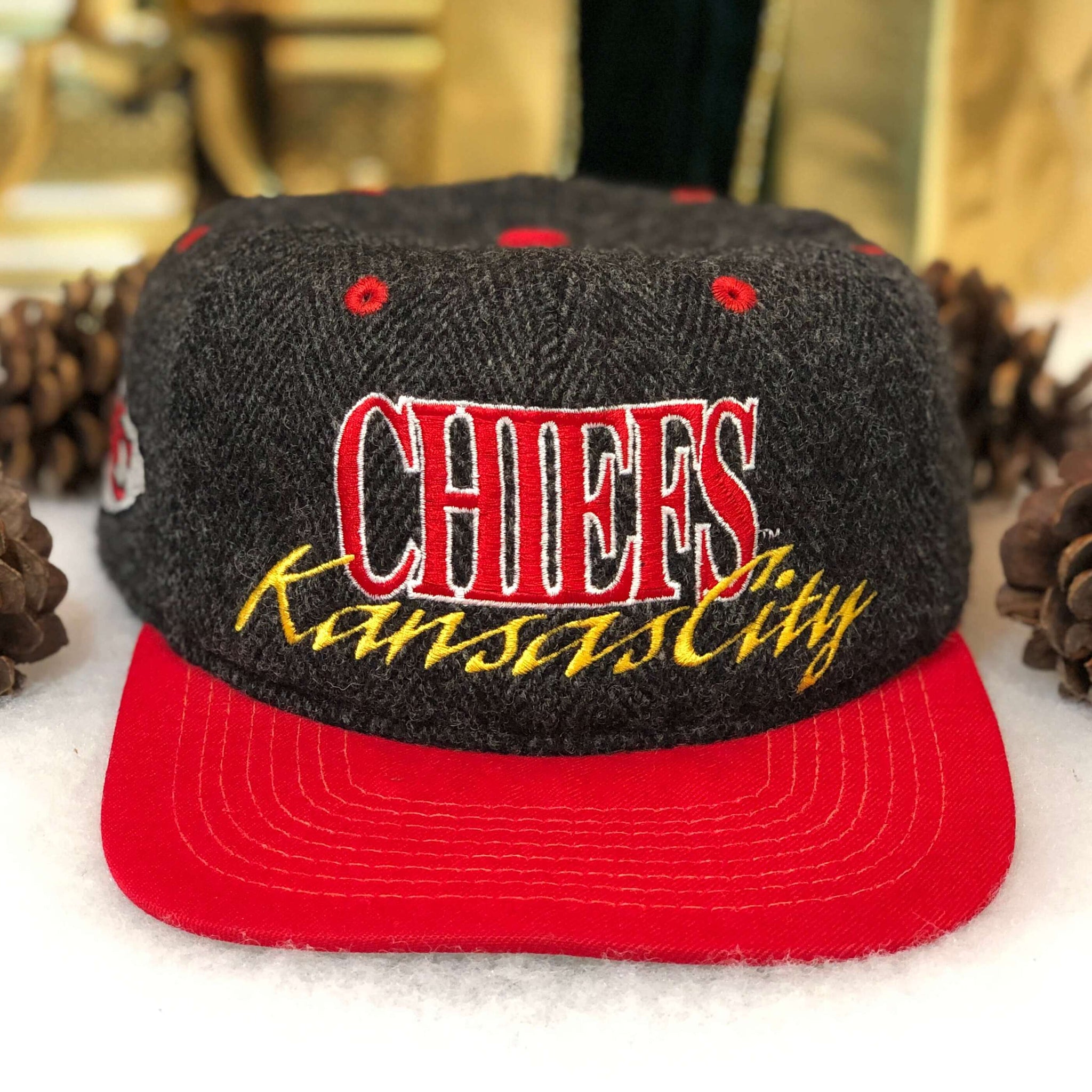 Vintage NFL Kansas City Chiefs #1 Apparel Snapback Hat