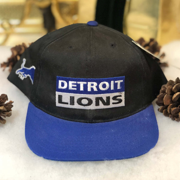 Vintage Deadstock NWT NFL Detroit Lions Annco *YOUTH* Twill Snapback Hat
