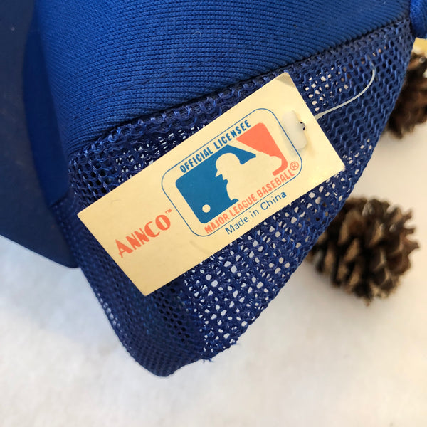 Vintage Deadstock NWT Annco MLB New York Mets Trucker Hat Snapback