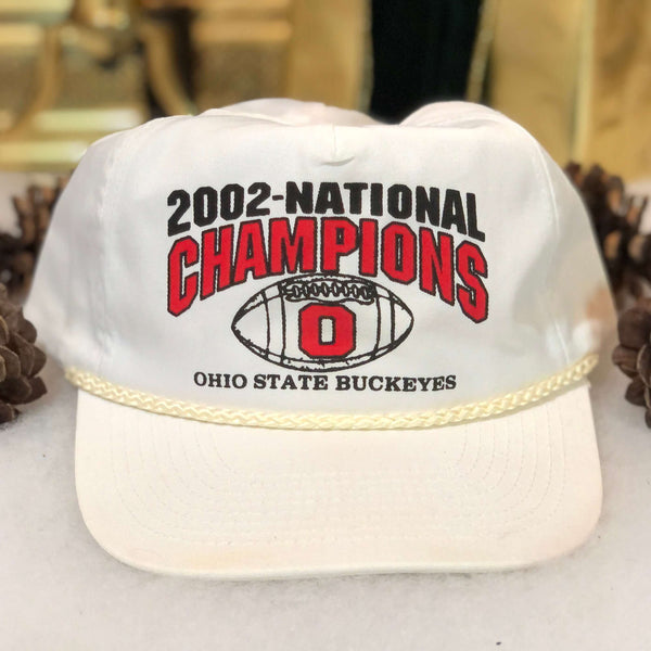 Vintage 2002 NCAA National Football Champions Ohio State Buckeyes Twill Snapback Hat