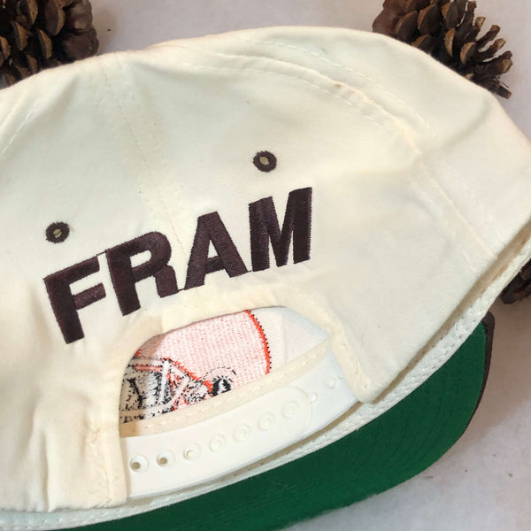 Vintage Deadstock NWT NFL Cleveland Browns Annco FRAM Twill Snapback Hat