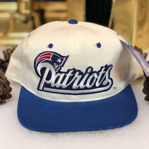 Vintage Deadstock NWT NFL New England Patriots Annco FRAM Twill Snapback Hat
