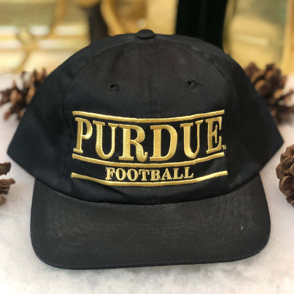 Vintage Deadstock NWOT NCAA Purdue Boilermakers Football The Game Split Bar Twill Snapback Hat