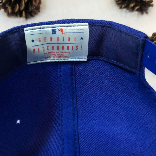 Vintage MLB Chicago Cubs Twins Enterprise Wool Bar Line Snapback Hat