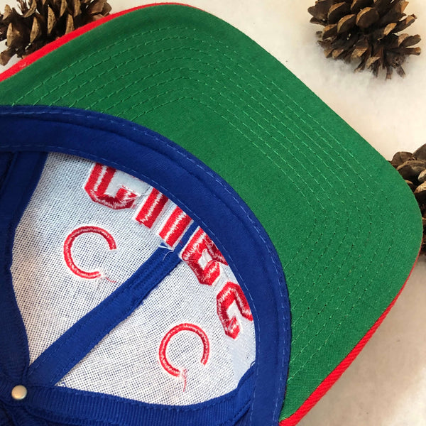 Vintage MLB Chicago Cubs Signatures Wool Snapback Hat