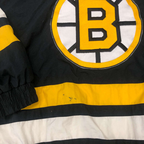 Vintage NHL Boston Bruins Apex One 3/4 Zip-Up Pullover Jacket (L)