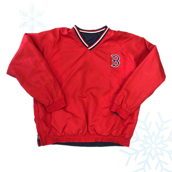 MLB Boston Red Sox Reversible Windbreaker Pullover Jacket