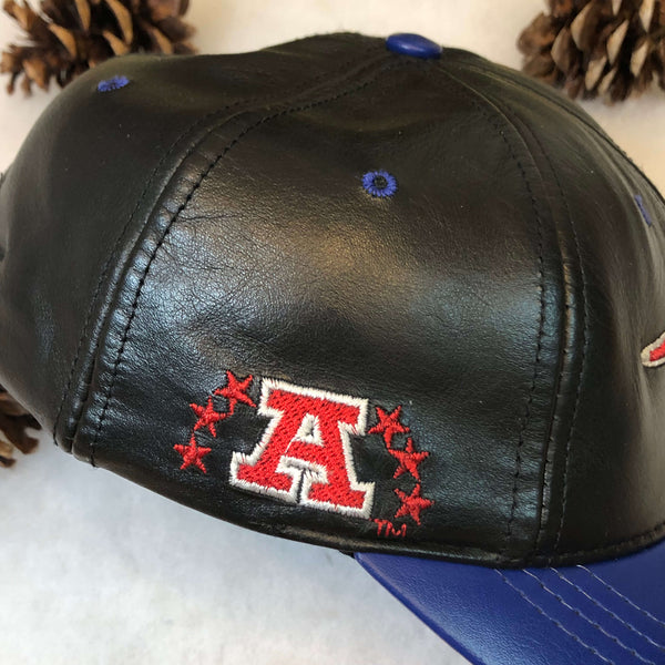 Vintage NFL New England Patriots Logo Athletic Leather Strapback Hat