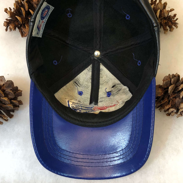 Vintage NFL New England Patriots Logo Athletic Leather Strapback Hat