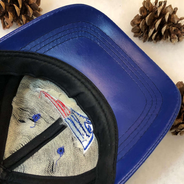 Vintage NFL New England Patriots Logo Athletic Leather Strapback Hat