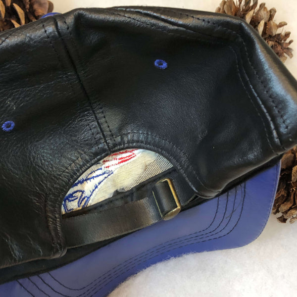 Vintage NFL New England Patriots Logo Athletic Leather Strapback Hat