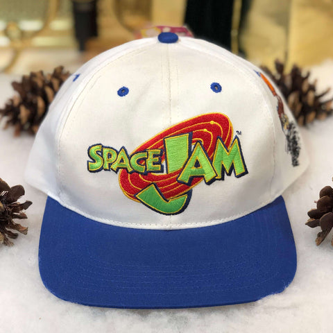 Vintage Deadstock NWT 1996 Space Jam Logo Taz Twill Snapback Hat