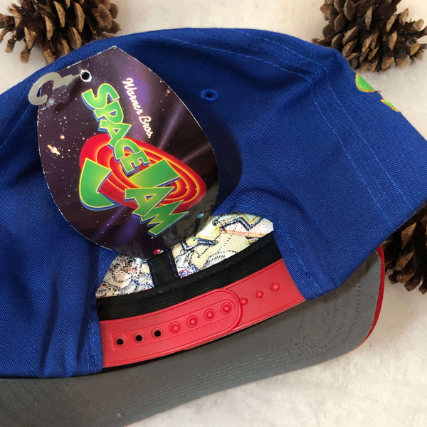 Vintage Deadstock NWOT 1996 Space Jam Bugs Bunny Twill Snapback Hat