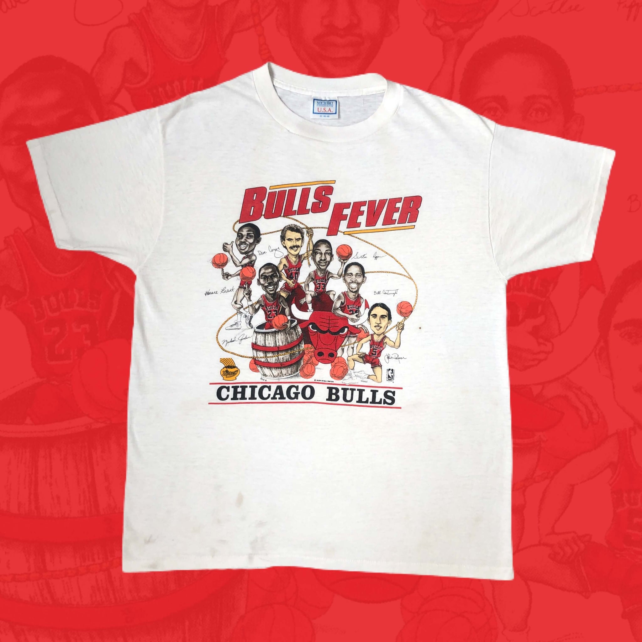 Vintage NBA Chicago Bulls "Bulls Fever" Salem Screen Printers T-Shirt