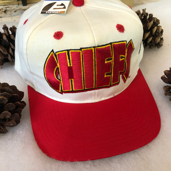 Vintage Deadstock NWT Eastport NFL Kansas City Chiefs Snapback Hat
