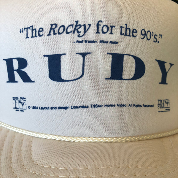 Vintage Deadstock NWOT 1994 Rudy "The Rocky for the 90's" Movie Trucker Hat Snapback