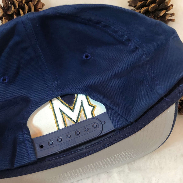 Vintage Deadstock NWOT MLB Milwaukee Brewers Outdoor Cap Twill Snapback Hat