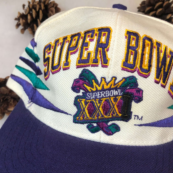 Vintage Deadstock NWOT NFL Super Bowl XXXI Packers Patriots Logo Athletic Diamond Snapback Hat