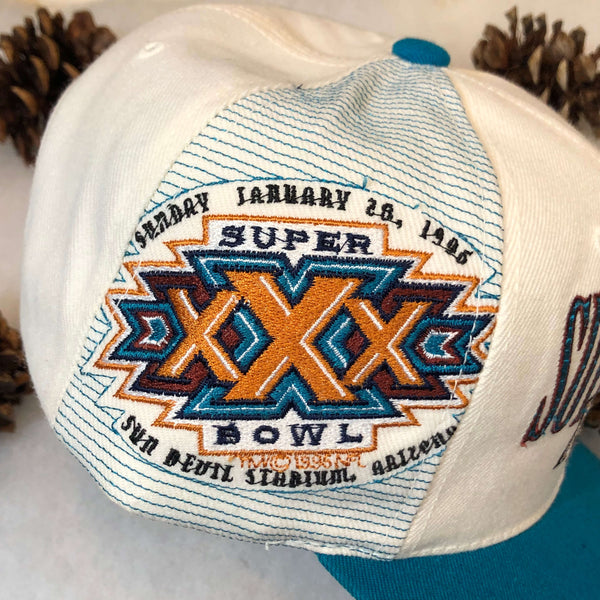Vintage NFL Super Bowl XXX Dallas Cowboys Pittsburgh Steelers Sports Specialties Laser Snapback Hat