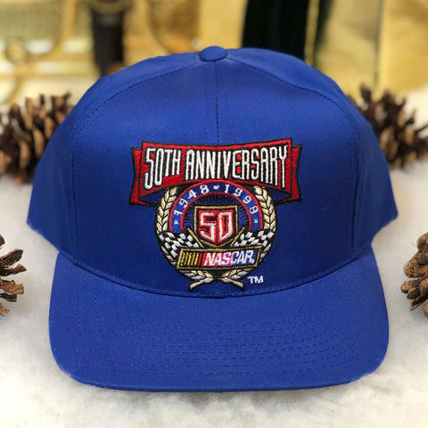 Vintage Deadstock NWOT 1998 NASCAR 50th Anniversary Twill Snapback Hat