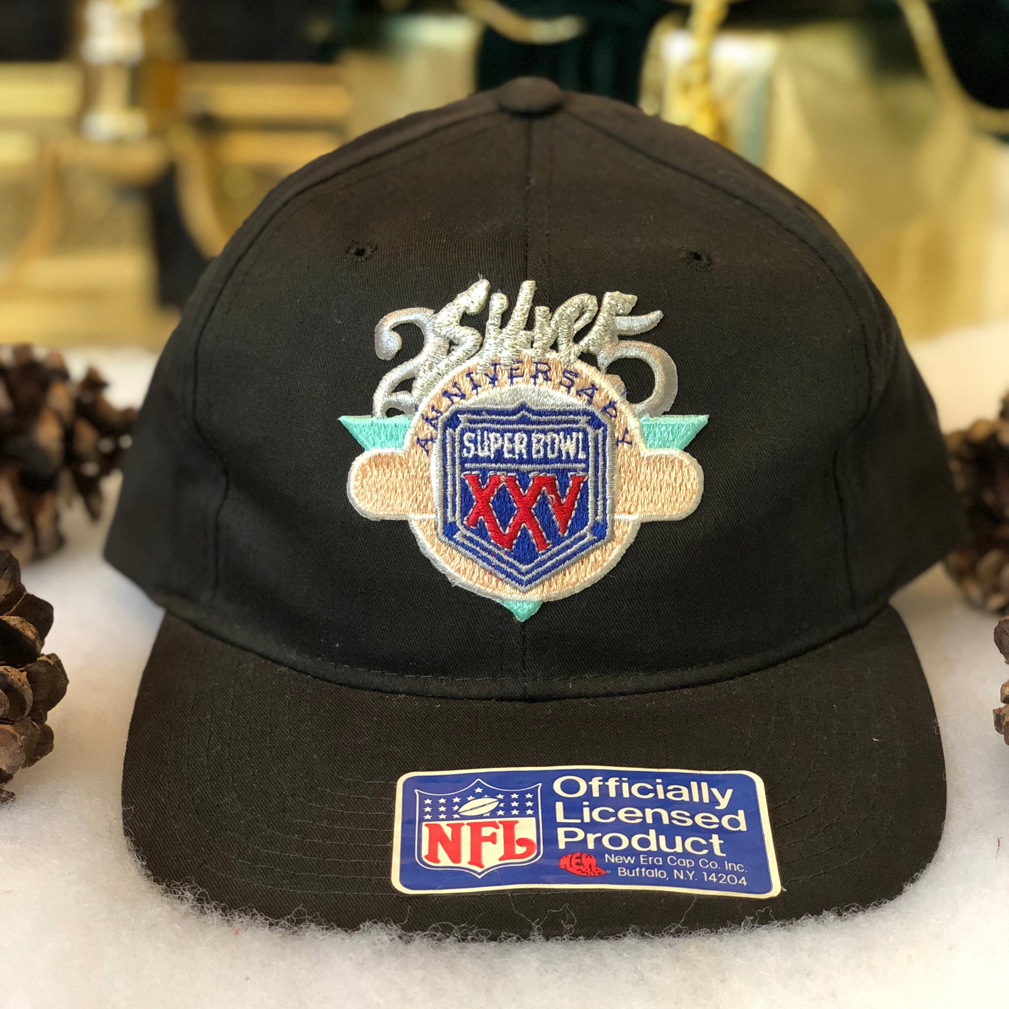 Vintage Deadstock NWOT New Era NFL Super Bowl XXV Snapback Hat