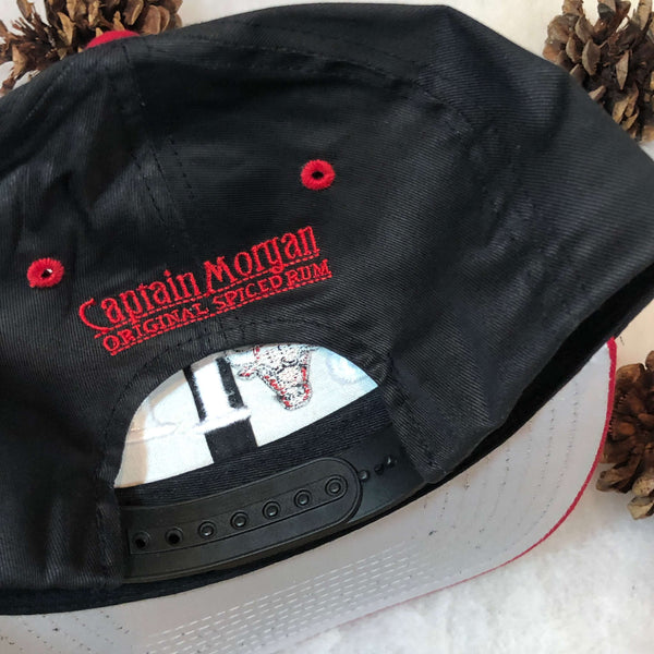 Vintage NBA Chicago Bulls Captain Morgan Kick 10 Headwear Twill Snapback Hat