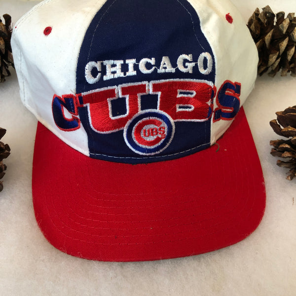 Vintage Starter MLB Chicago Cubs Colorblocked Arch Snapback Hat