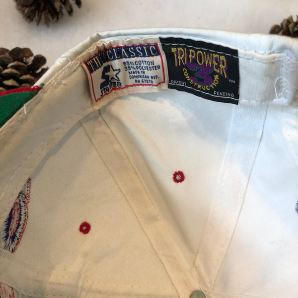 Vintage Starter MLB Chicago Cubs Colorblocked Arch Snapback Hat