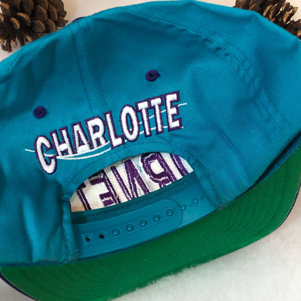 Vintage NBA Charlotte Hornets The G Cap Swordfish Twill Snapback Hat