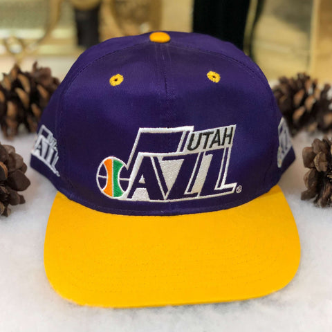 Vintage NBA Utah Jazz Twins Enterprise Backtalk Twill Snapback Hat