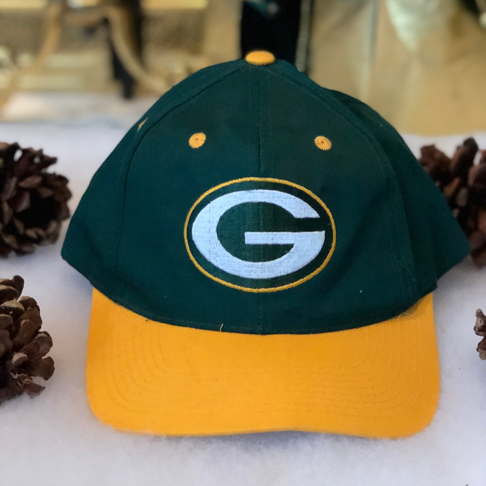 Vintage Logo 7 NFL Green Bay Packers Snapback Hat