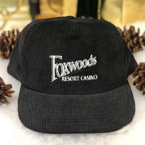 Vintage Foxwoods Resort Casino Yupoong Corduroy Snapback Hat