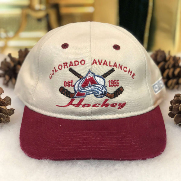 Vintage NHL Colorado Avalanche #1 Apparel Snapback Hat