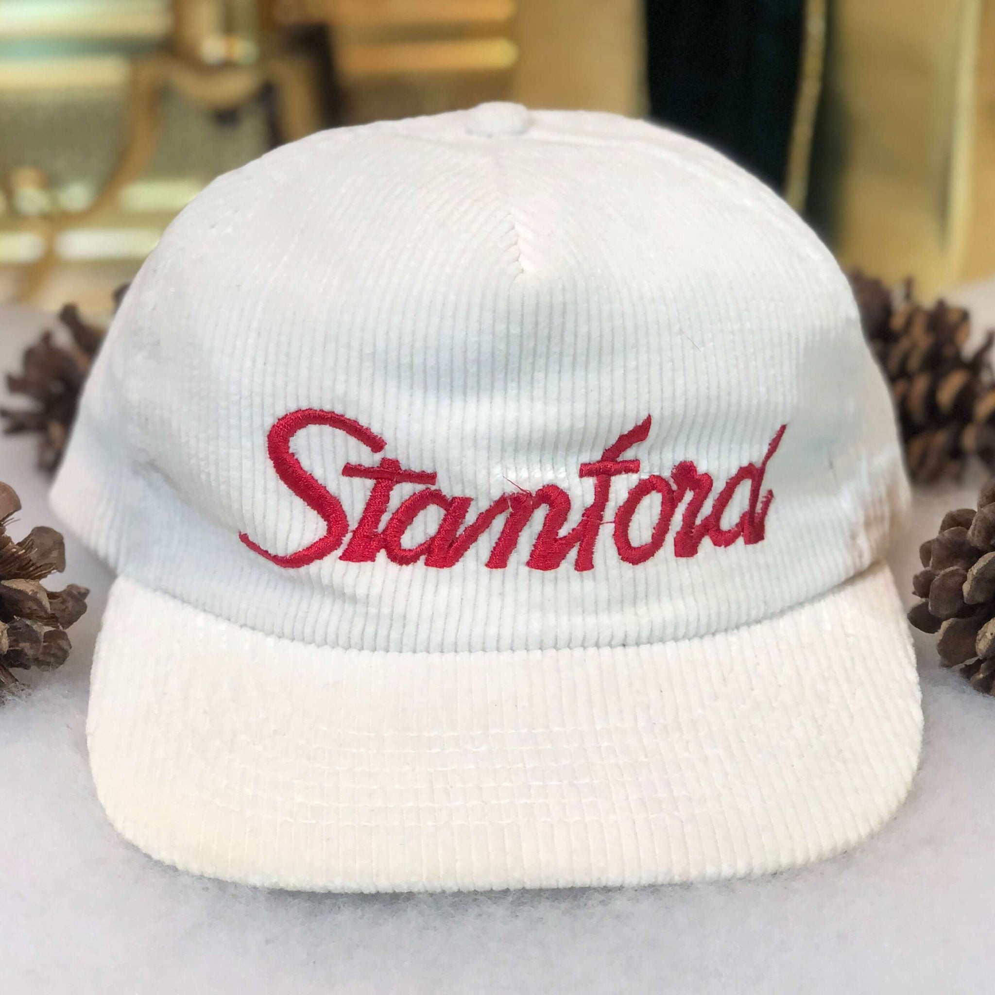 Vintage NCAA Stanford Cardinals Corduroy Script Snapback Hat