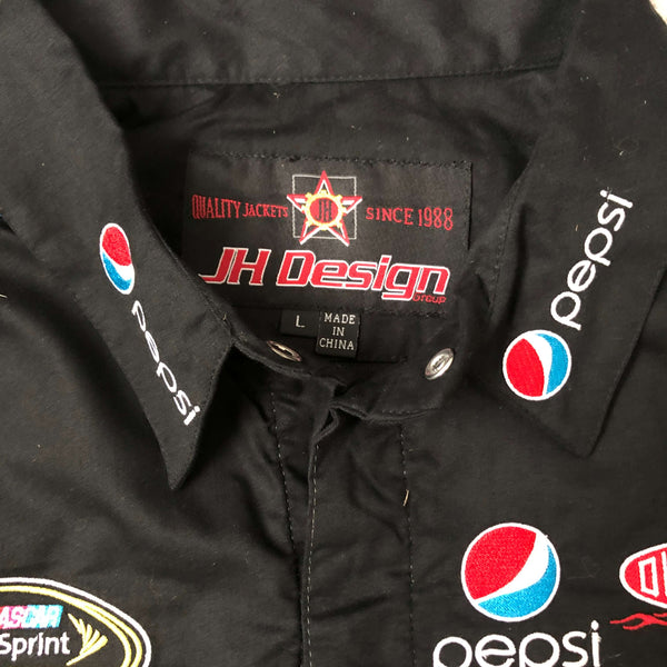 Vintage Deadstock NWOT NASCAR Pepsi Jeff Gordon Jeff Hamilton Pit Crew Button Up Shirt (L)