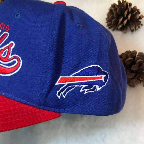 Vintage NFL Buffalo Bills Starter Tailsweep Script Wool Snapback Hat