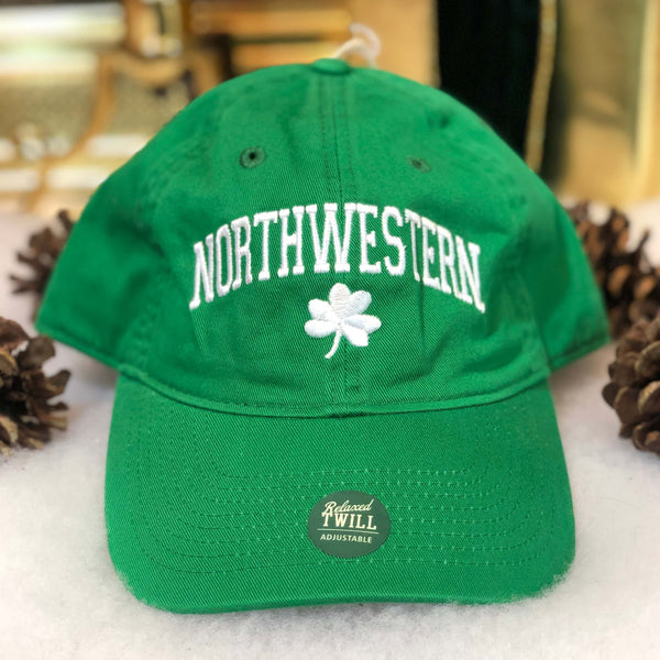 NWT NCAA Northwestern St. Patrick's Day Strapback Hat