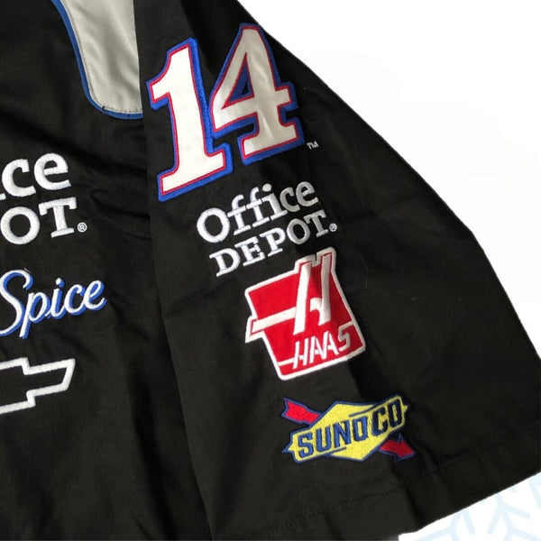 Vintage Deadstock NWOT NASCAR Old Spice Tony Stewart Pit Crew Button Up Shirt (L)