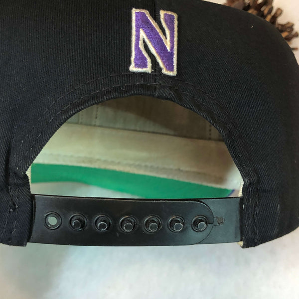 Vintage NCAA Northwestern Wildcats University Square Twill Snapback Hat