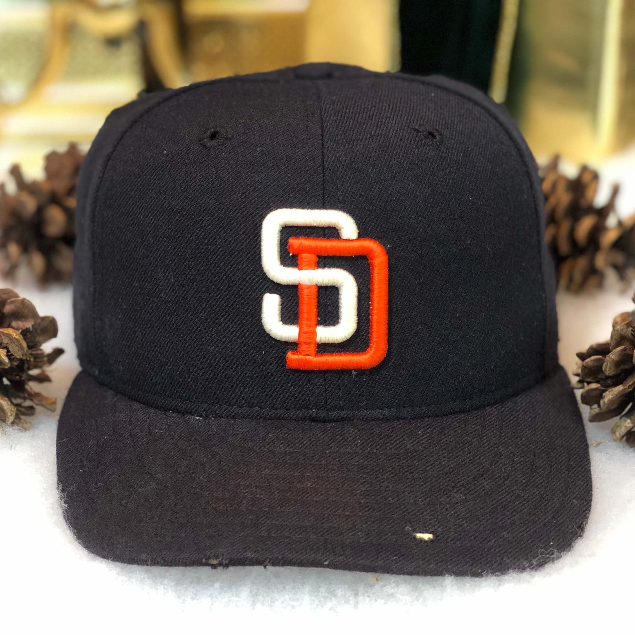 Vintage MLB San Diego Padres New Era Fitted Hat 7 3/8