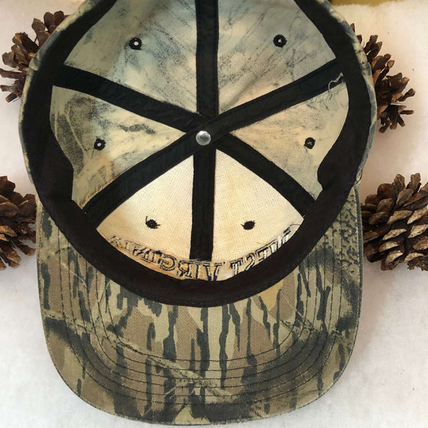 Vintage NCAA West Virginia Mountaineers Camouflage Snapback Hat