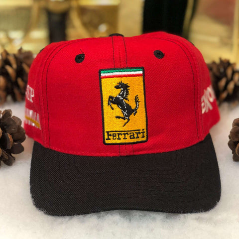 Vintage Ferrari Racing Exxon Apex One Wool Snapback Hat