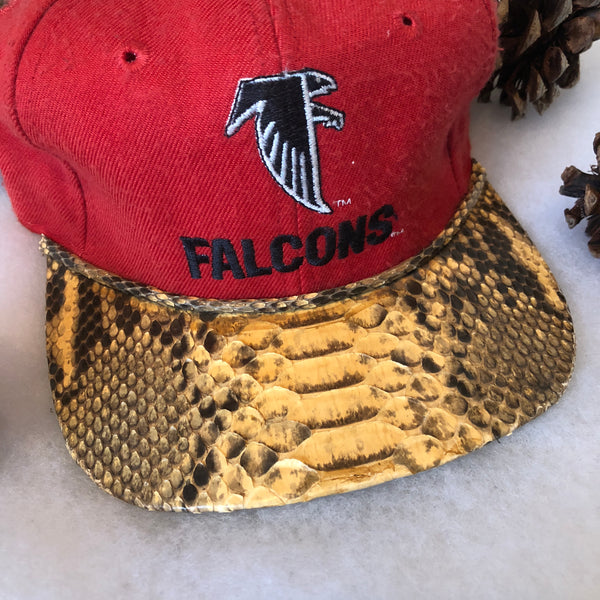 Vintage Deadstock NWOT The Eastport by Starter NFL Atlanta Falcons Python Snakeskin Strapback Hat