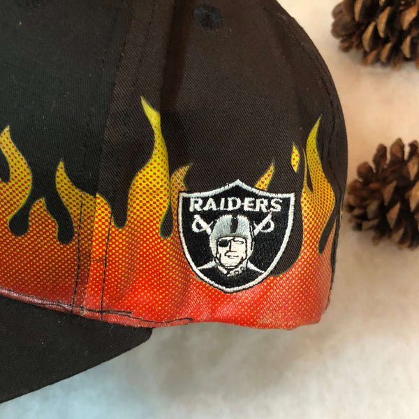 Vintage NFL Los Angeles Raiders On Fire *YOUTH* Snapback Hat
