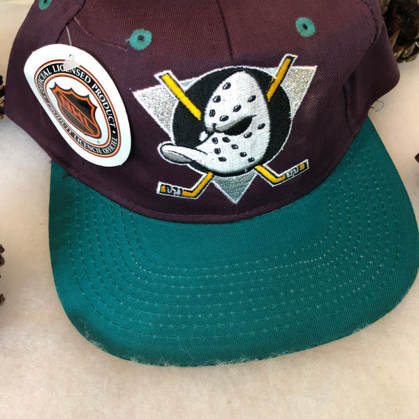 Vintage Deadstock NWT AJD Sportswear NHL Anaheim Mighty Ducks Snapback Hat
