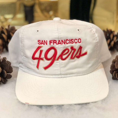 Vintage NFL San Francisco 49ers Sports Specialties Script Twill Snapback Hat